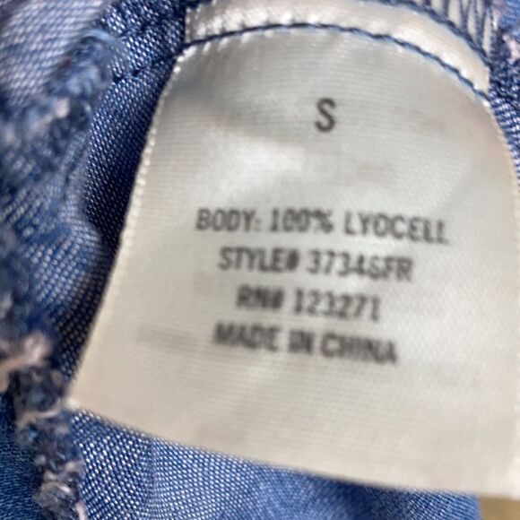 Blue Rain open shoulders mini dress color denim - Picture 3 of 4